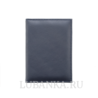 Обложка для автодокументов без символики с картхолдером темно синяя